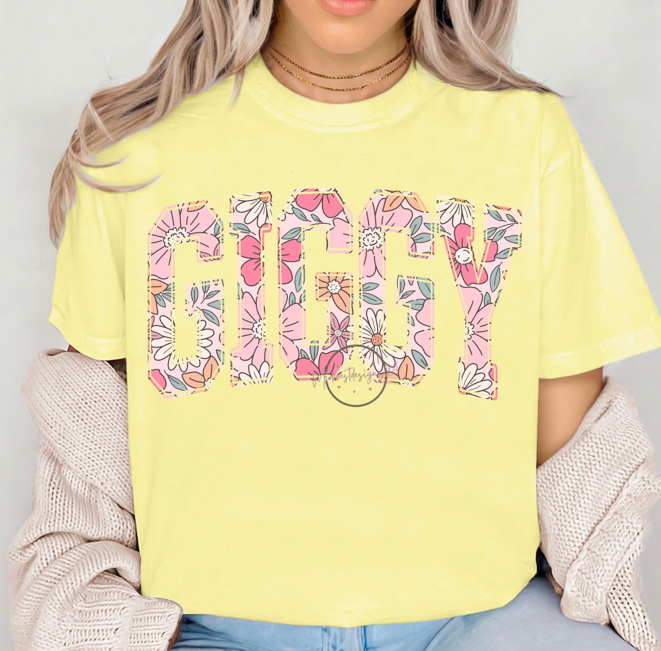 Boho floral custom tee