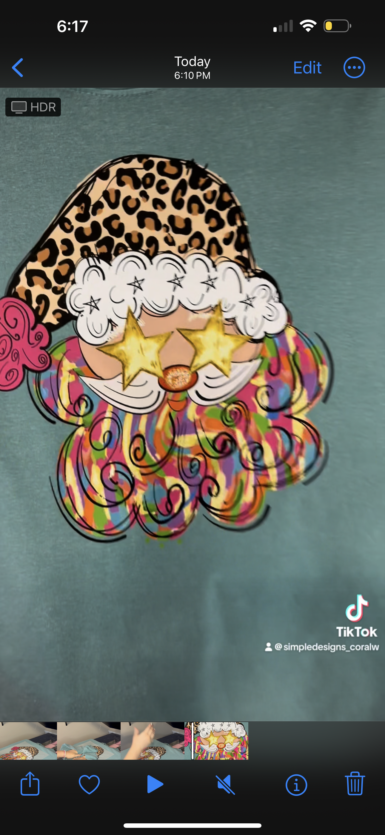 Colorful cheetah Santa