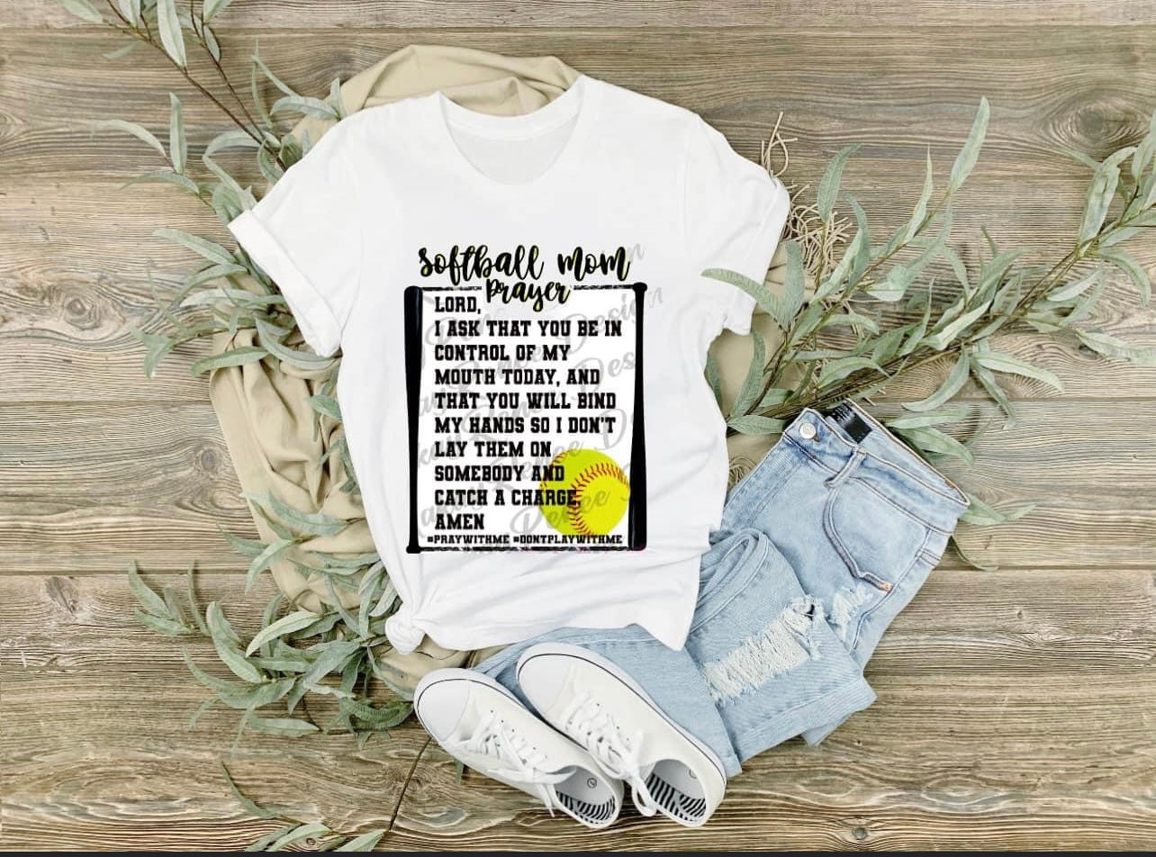 Softball mom prayer