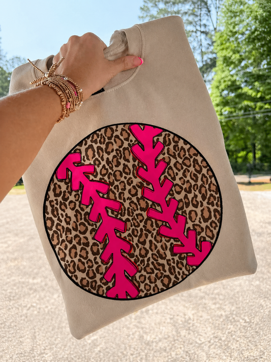 Leopard Baseball/Softball Sweatshirt