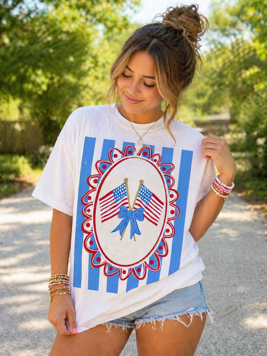 American Flag Stripes T-Shirt